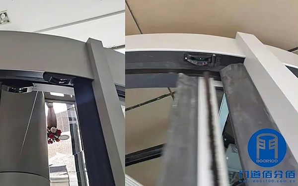 自動旋轉門激光防夾傳感器案例