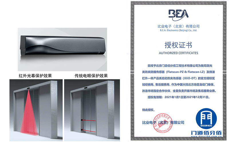 自動玻璃感應(yīng)門啟動與防夾二合一感應(yīng)器安裝服務(wù)